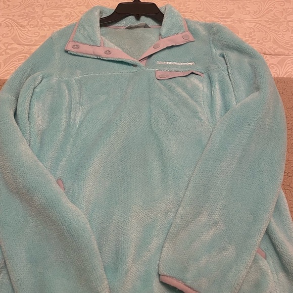 Free Country Jackets & Blazers - Turquoise Fleece Pullover